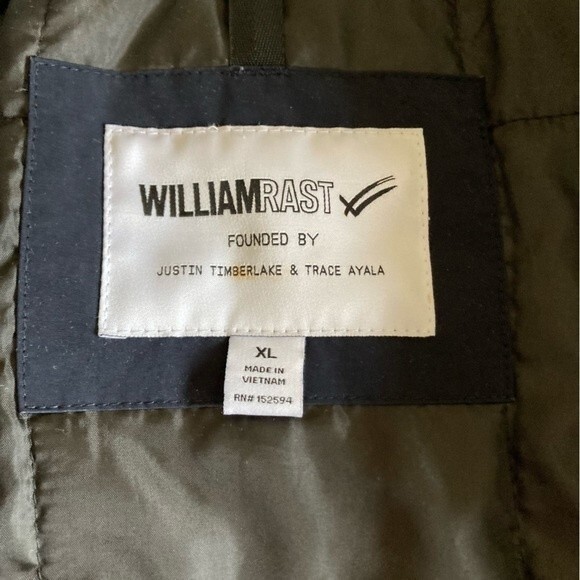 William Rast Men's Collared Navy and Gray Jacket Coat XL - Picture 5 of 14